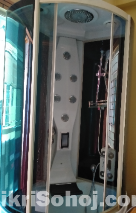 Shawar enclosure with steam bath machine